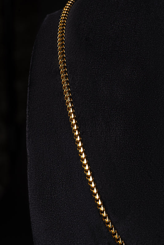 4mm Franco 18k Solid Rose Gold Chain