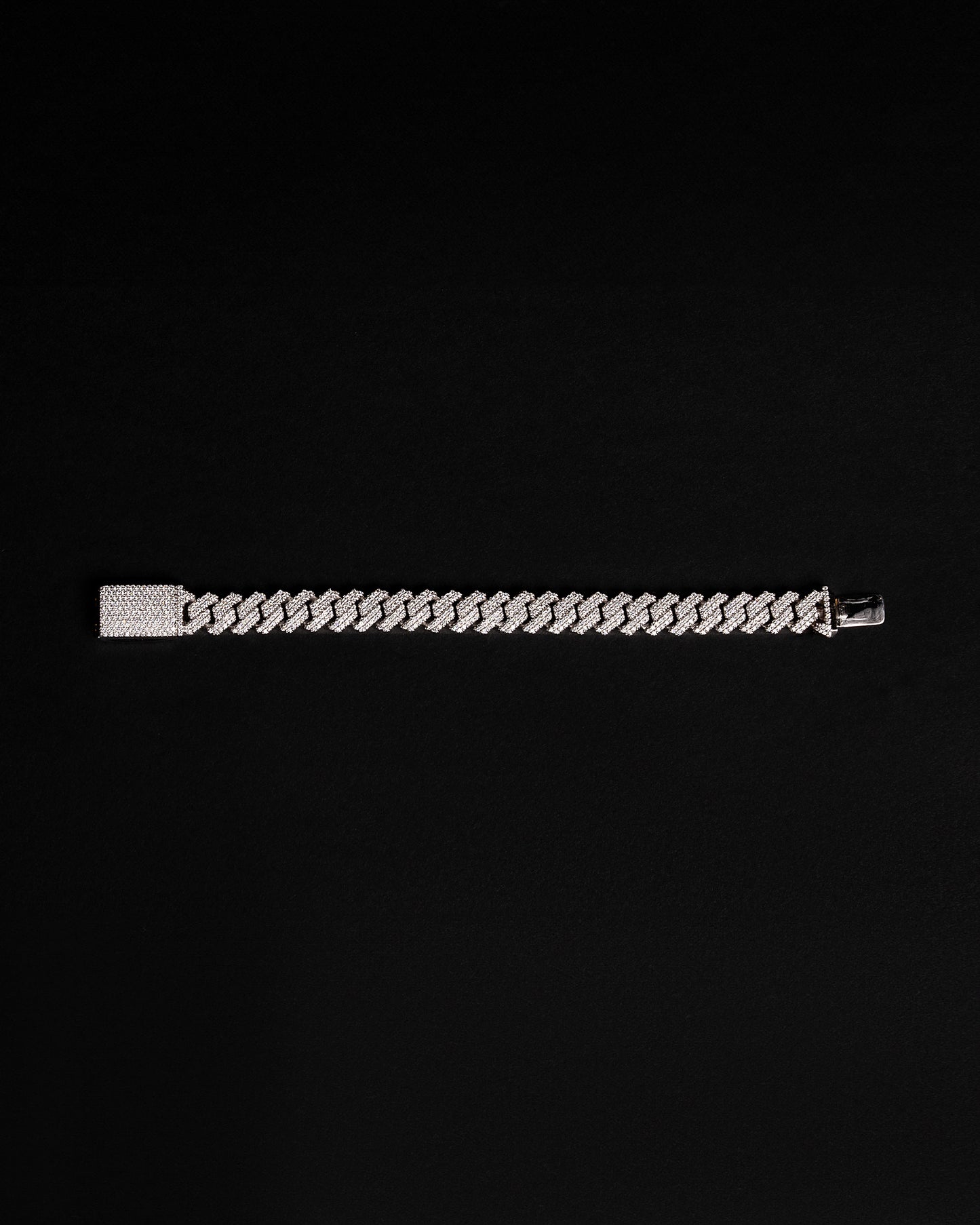 10mm Prong Cuban Diamond Bracelet 10k Solid Gold 9.18ctw