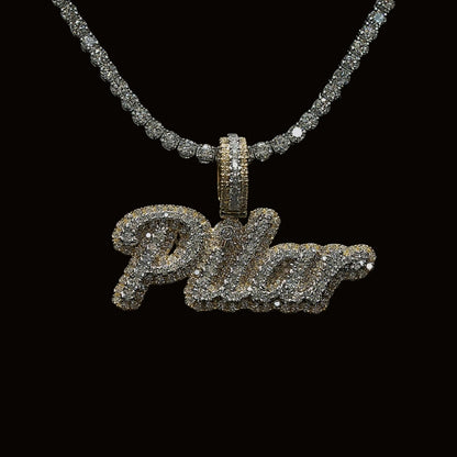 Custom Diamond Name Pendant