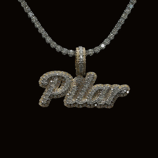 Custom Diamond Name Pendant