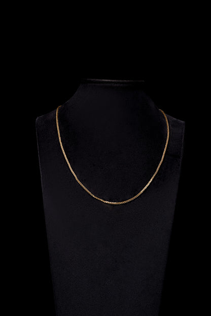 1.5mm Franco 18k Solid Gold Chain