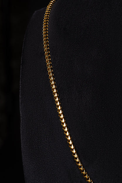 4mm Franco 18k Solid Rose Gold Chain