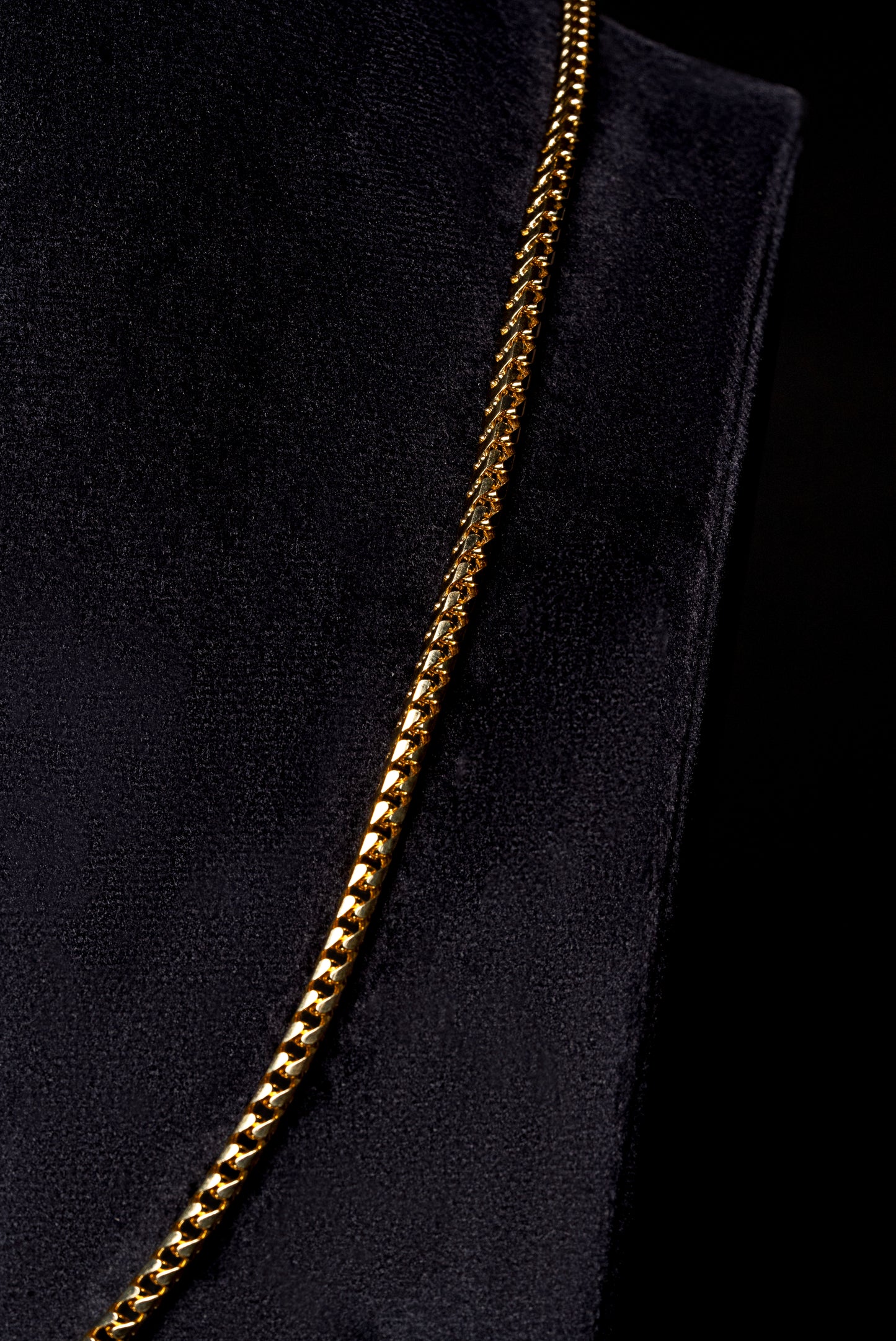4mm Franco 18k Solid Rose Gold Chain