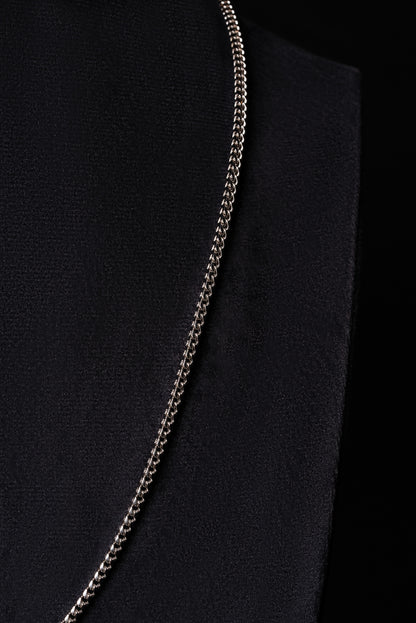 3mm Franco 18k Solid White Gold Chain