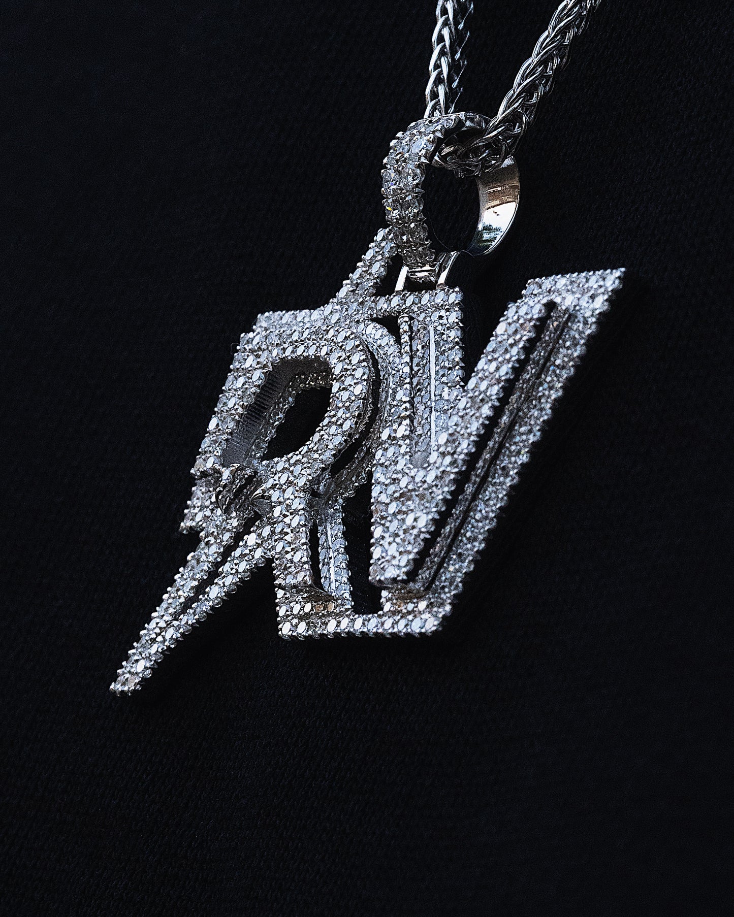Custom Diamond Initial Pendant
