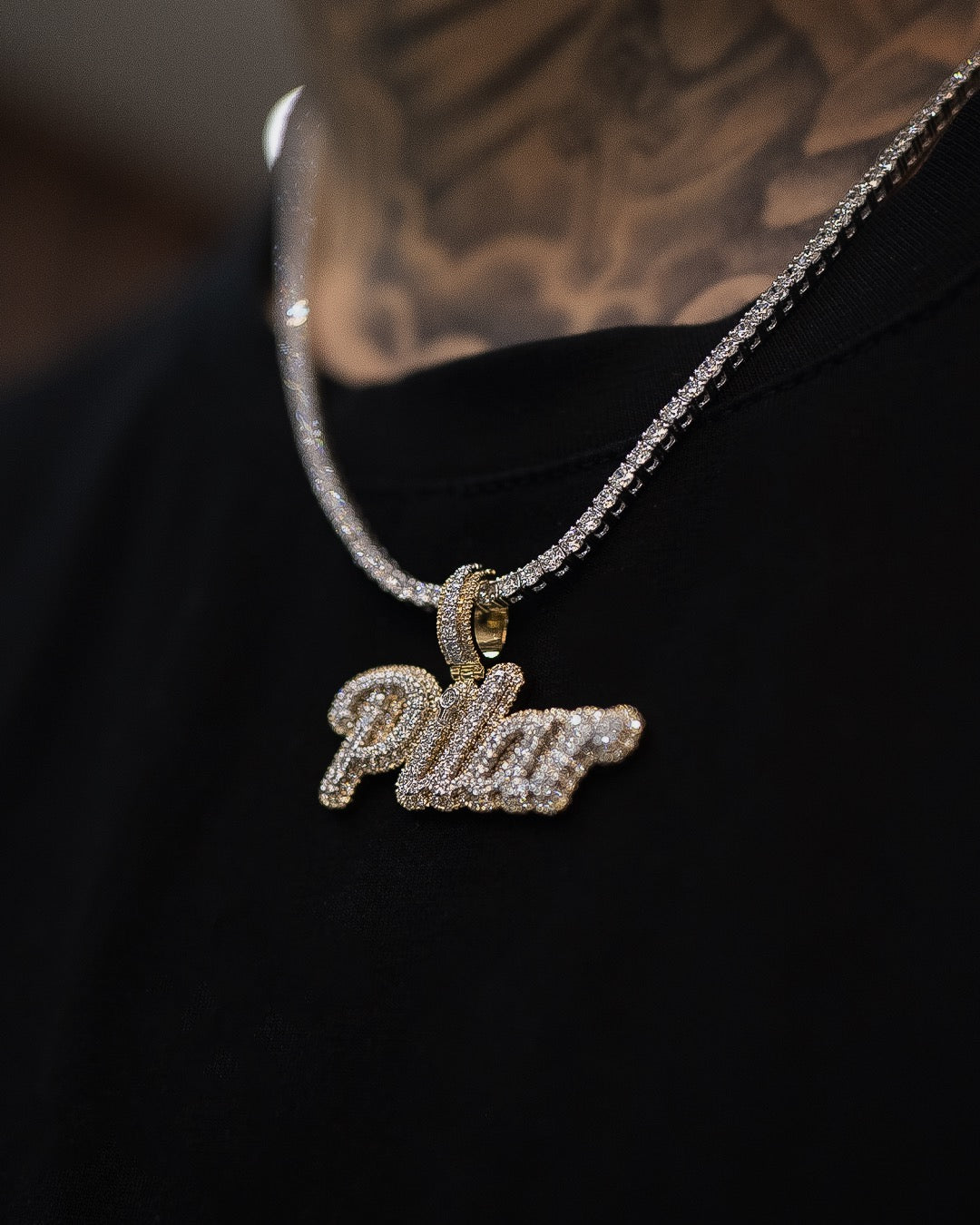 Custom Diamond Name Pendant