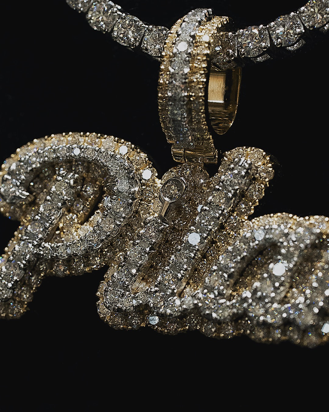 Custom Diamond Name Pendant