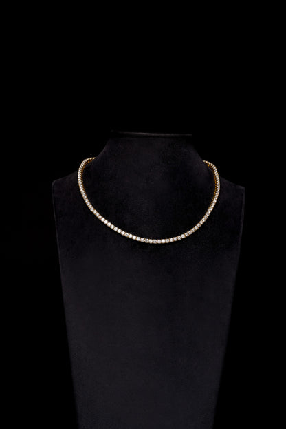 20pt Diamond Tennis Chain 18k Solid Gold 26.00ctw