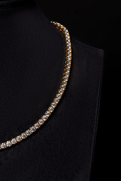 20pt Diamond Tennis Chain 18k Solid Gold 26.00ctw