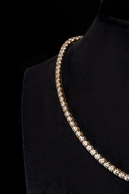 20pt Diamond Tennis Chain 18k Solid Gold 26.00ctw