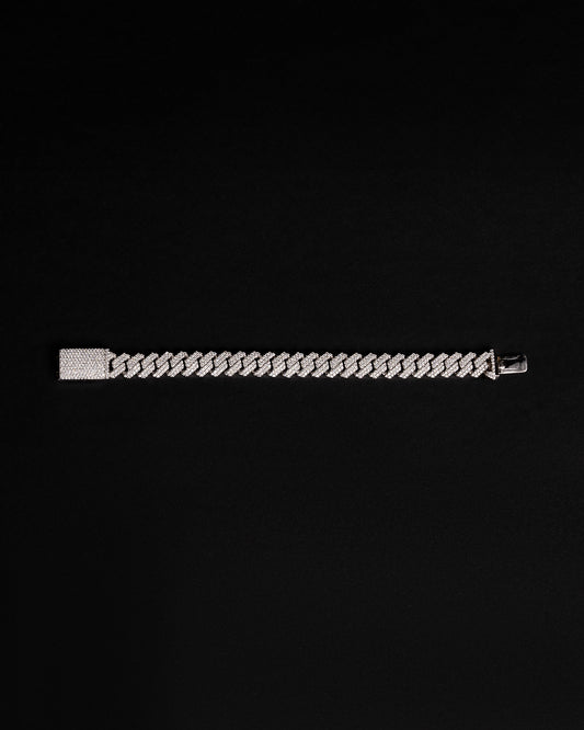 10mm Prong Cuban Diamond Bracelet 10k Solid Gold 9.18ctw