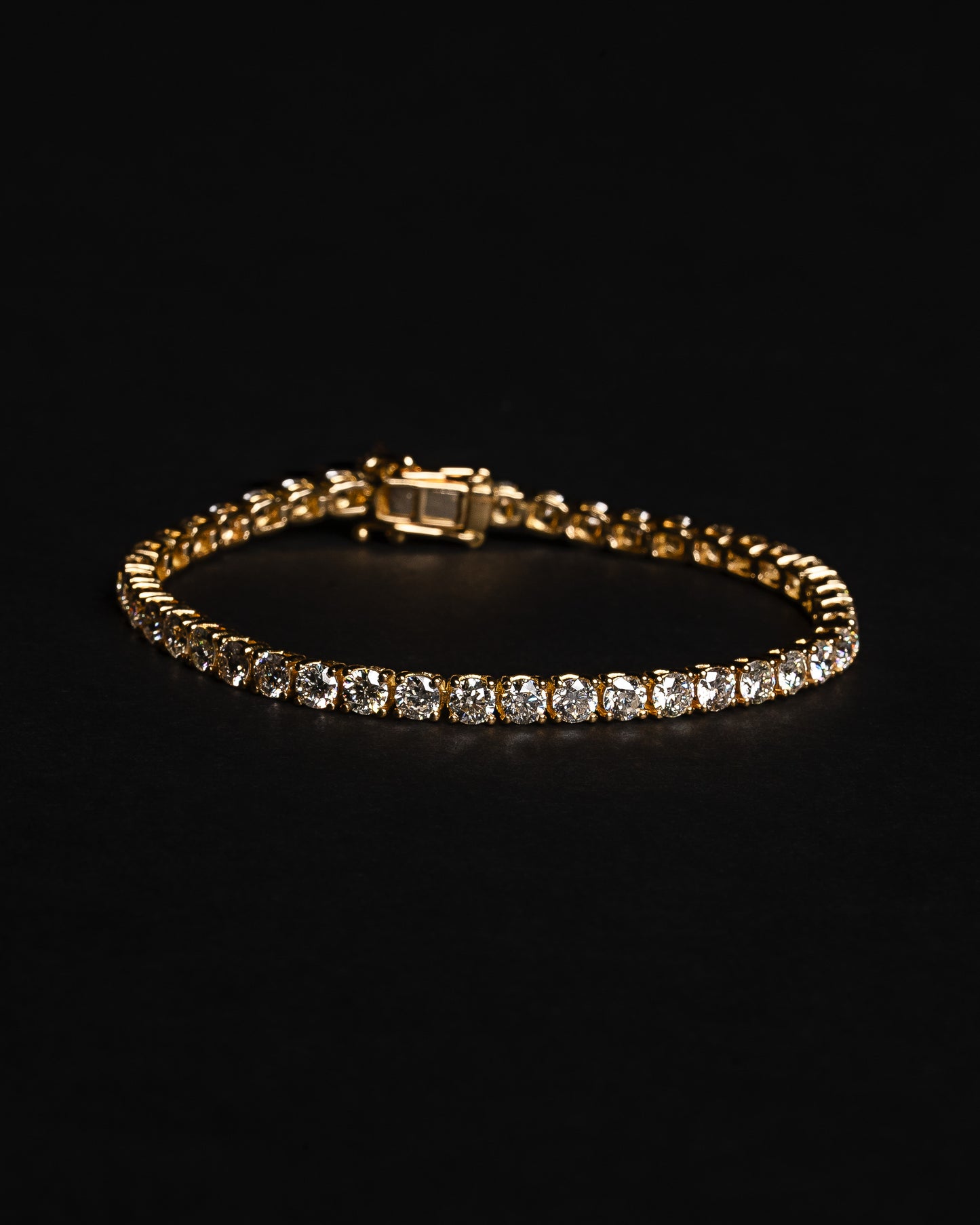 18 pt Diamond Tennis Bracelet 18k Solid Gold 9.08ctw