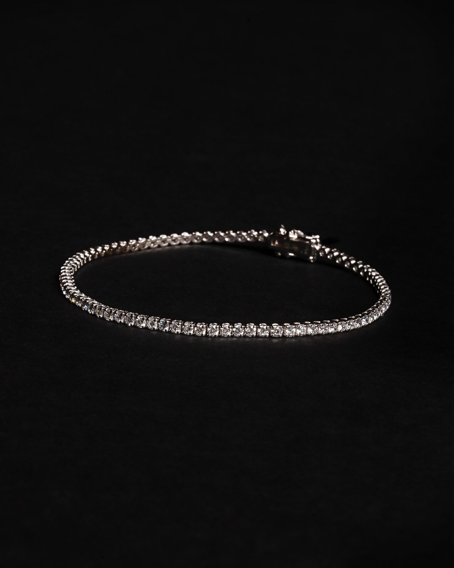 5 pt Diamond Tennis Bracelet 18K Solid White Gold 3.00ctw