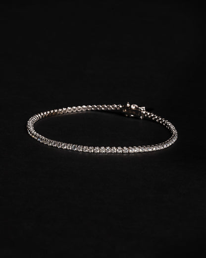 5 pt Diamond Tennis Bracelet 18K Solid White Gold 3.00ctw
