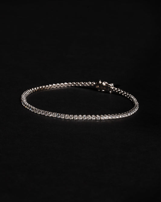 5 pt Diamond Tennis Bracelet 18K Solid White Gold 3.00ctw