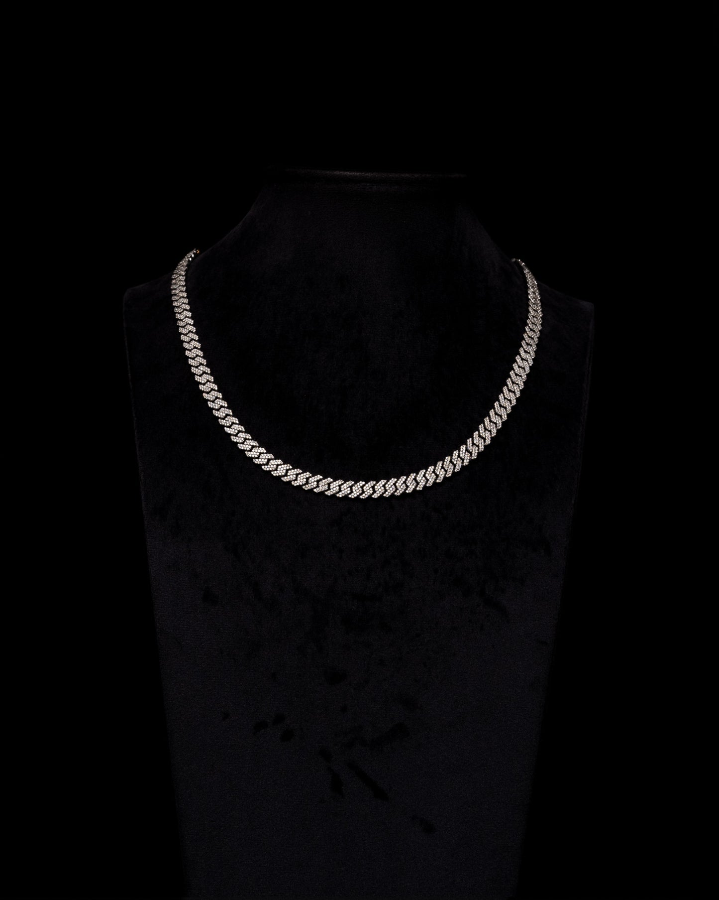 10mm Prong Cuban Diamond Chain 10k Solid White Gold 13.00ctw