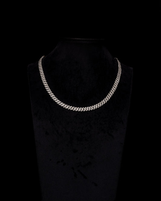 10mm Prong Cuban Diamond Chain 10k Solid White Gold 13.00ctw